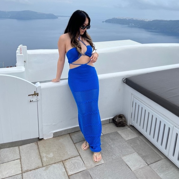 NEW - REVOLVE- Lovers and Friends “Tabea” Dress - Blue - Picture 13 of 16